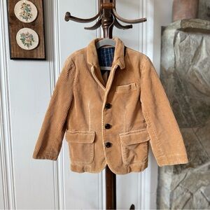 J. Crew Tan Kids Corduroy Blazer Jacket with Elbow Patches